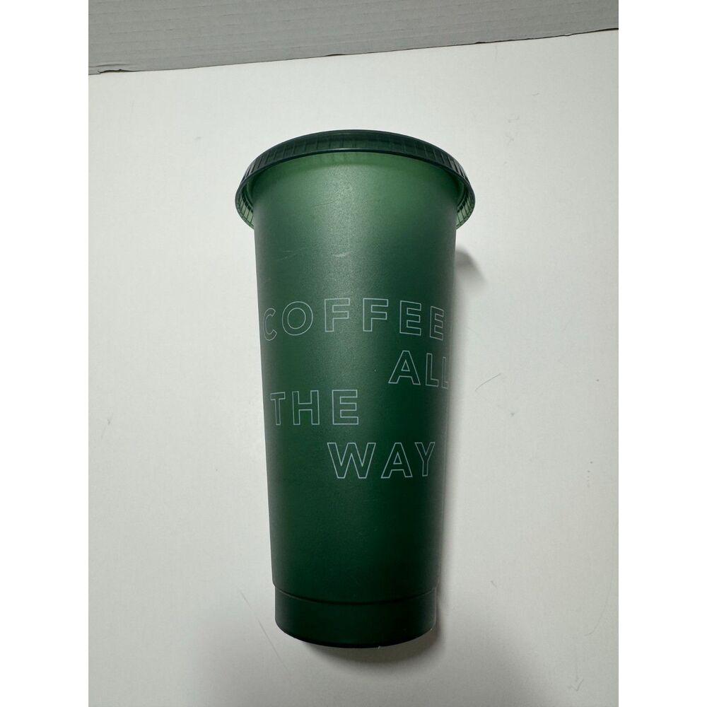 Starbucks Color Changing Coffee All The Way Green Venti 24oz Cold Cup Lid